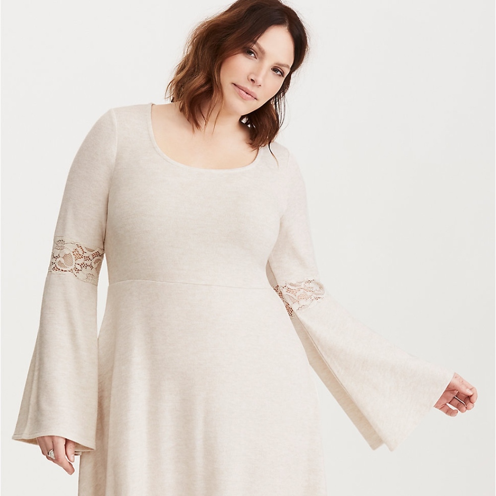 Torrid Lace Inset Skater Dress